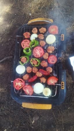 Grillade de kefta et légumes