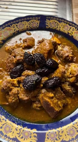 Tajine de viande aux pruneaux